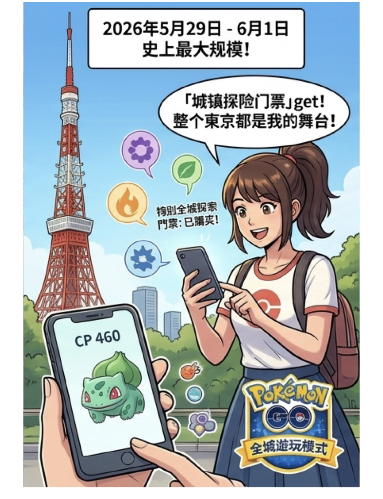 寶可夢GO十週年祭典東京開跑!史上最大規模活動5月29日正式亮相 寶可夢GO十週年祭典東京開跑!史上最大規模活動5月29日正式亮相
