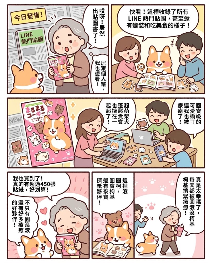 450張超萌貼紙!人氣圓滾滾柯基首本貼紙書5/25正式亮相 450張超萌貼紙!人氣圓滾滾柯基首本貼紙書5/25正式亮相