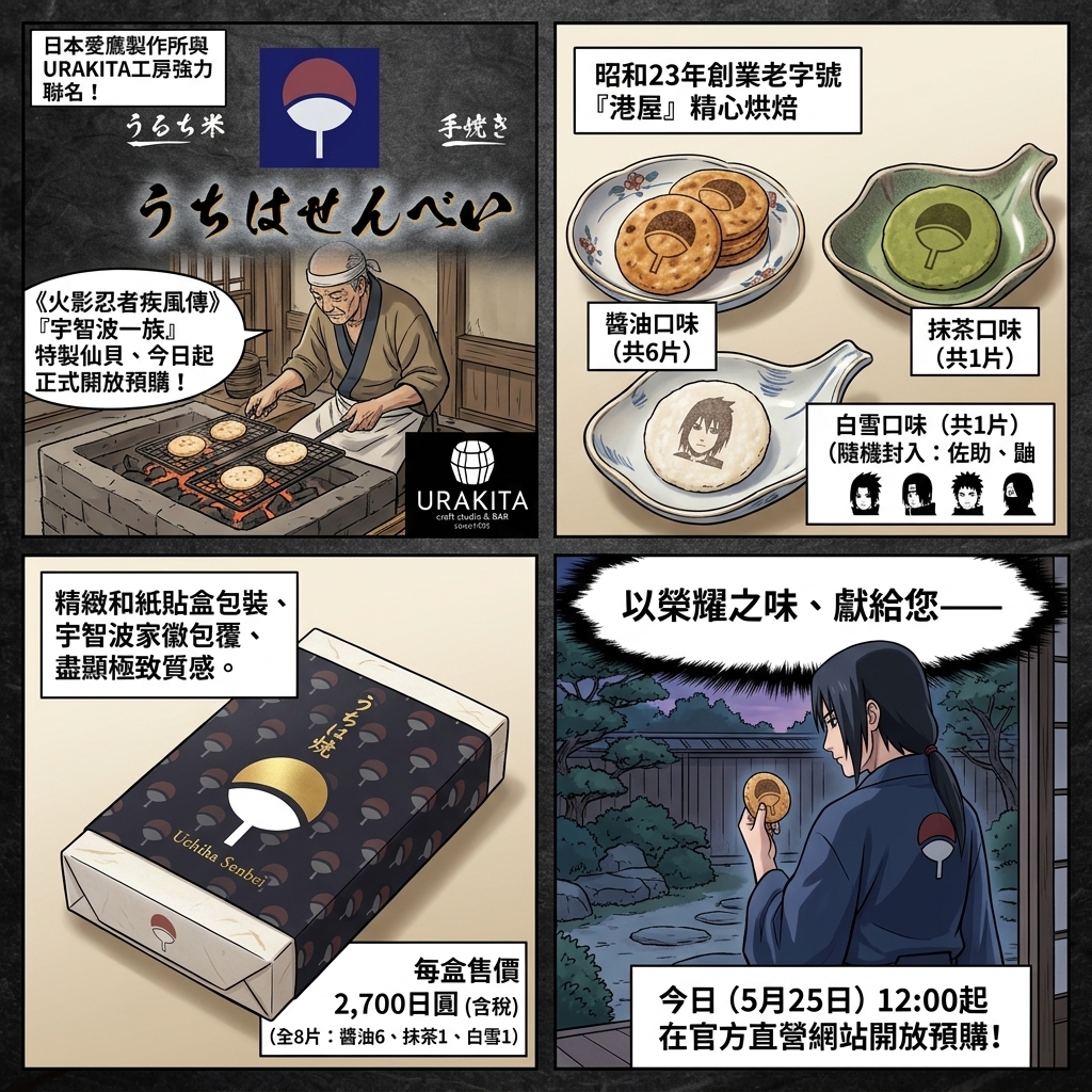 火影忍者宇智波仙貝5/25亮相!門前仲町老舖操刀 粉絲必收藏 火影忍者宇智波仙貝5/25亮相!門前仲町老舖操刀 粉絲必收藏