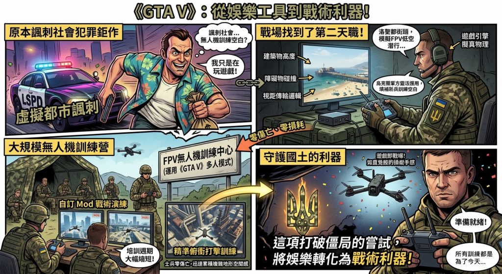 GTA V跨界投身烏克蘭軍事訓練 GTA V跨界投身烏克蘭軍事訓練