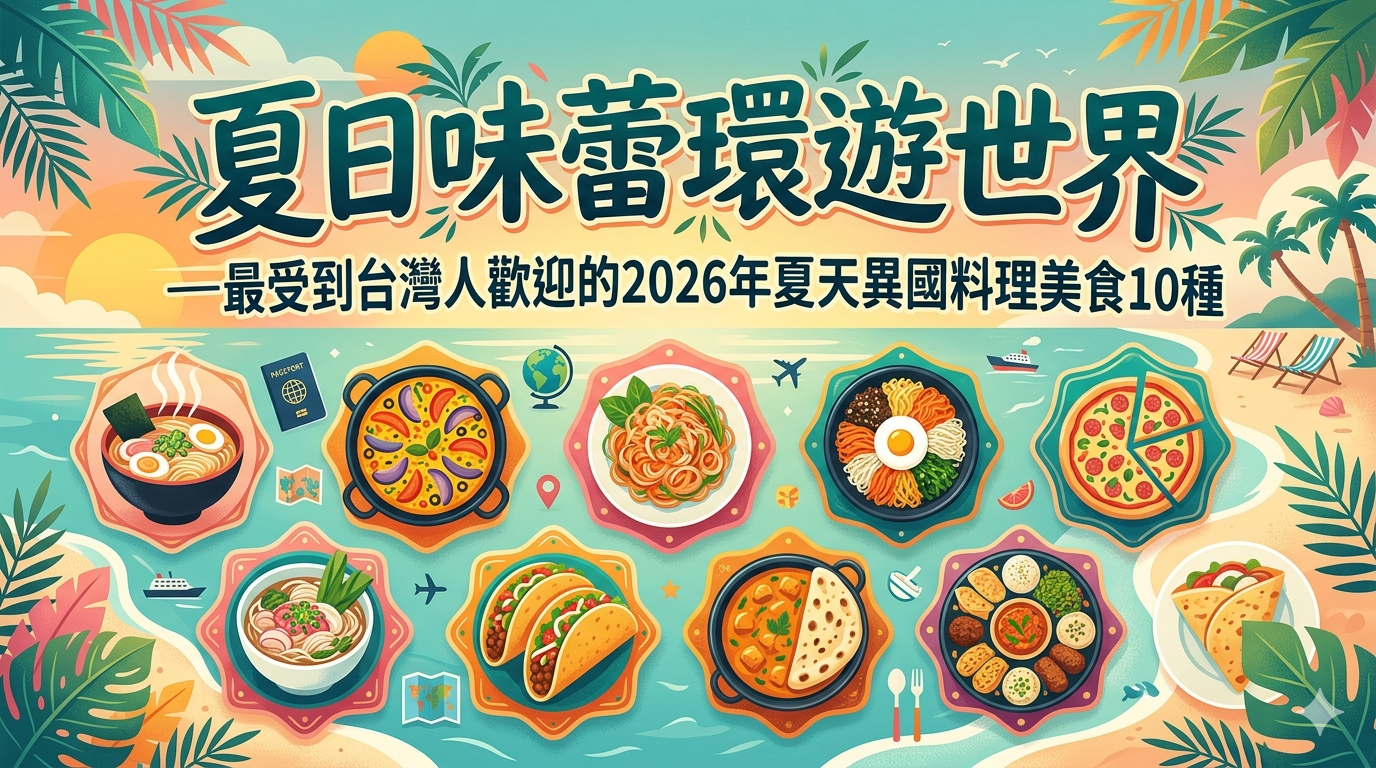 2756 外国切手 中華民国 台湾 美食 料理 4連刷3組 未使用 夏日味蕾環遊世界—最受到台灣人歡迎的2026年夏天異國料理美食10種| 報