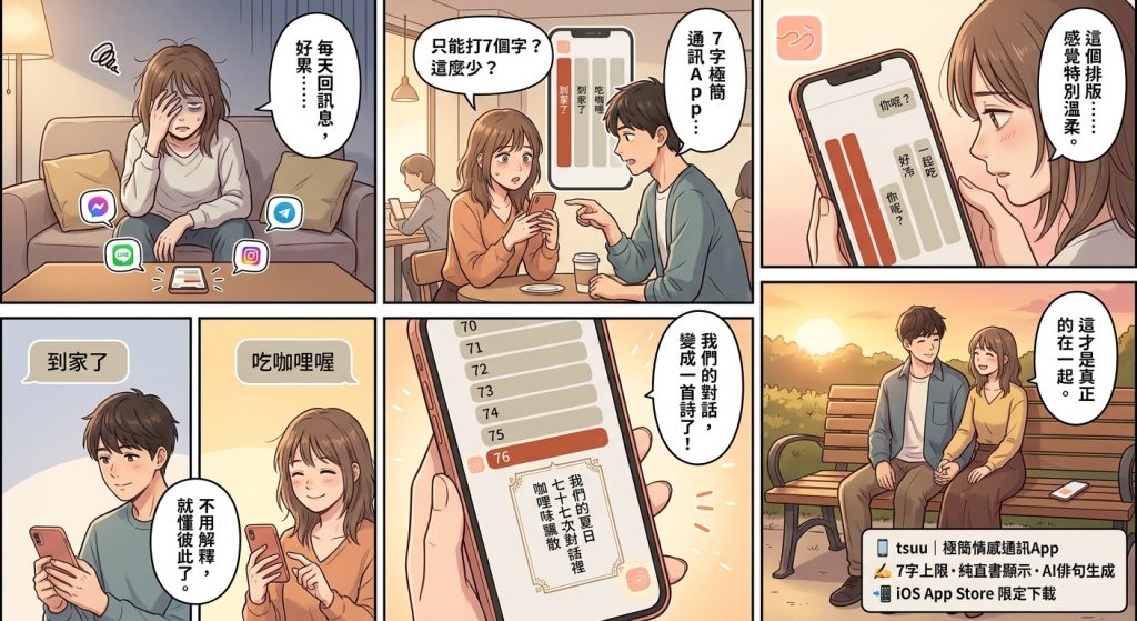 越親密越簡短!日推「限輸7字」直書通訊App解救社群疲勞 越親密越簡短!日推「限輸7字」直書通訊App解救社群疲勞