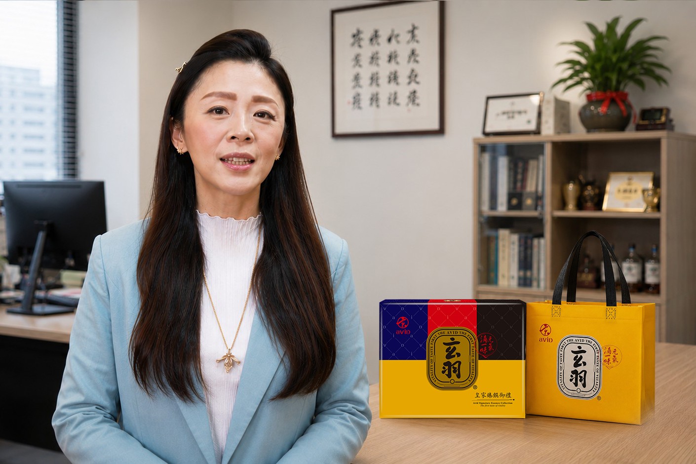 滴雞精業者表示,近年企業在挑選中秋禮品時,愈來愈重視實用性與保存便利性。(圖/玄羽皇家滴雞精。AI生成示意圖)