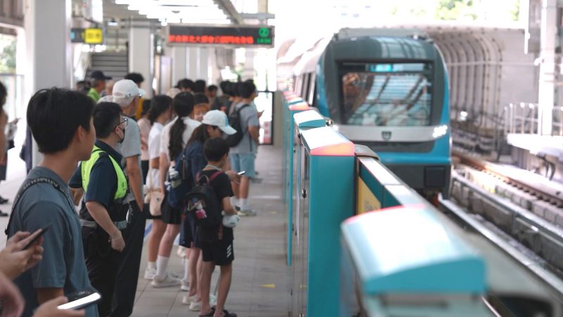 串聯北台千萬生活圈 新北捷運升級「四環八線」 路網189公里 29 《圖說》三鶯線首月運量突破98萬人次。〈捷運局提供〉