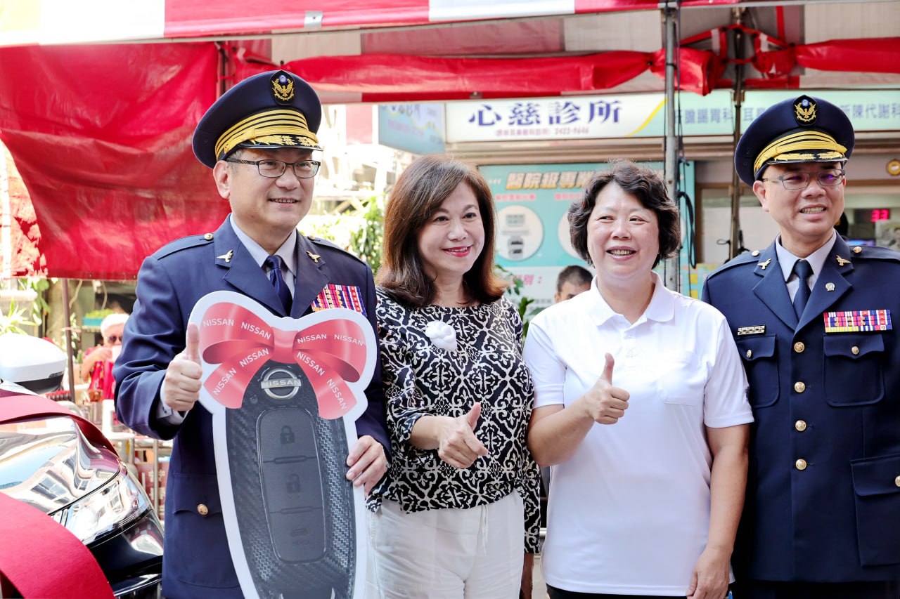 慶安宮捐贈巡邏車 邱佩琳感謝熱心支持警政 拋磚引玉共同守護基隆治安