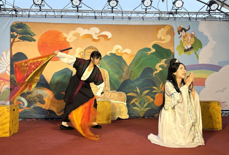 6千家庭跨城追戲 暑期兒童劇《觀世音傳奇》8場巡演落幕 24 《圖說》《觀世音傳奇》是依據林口竹林山觀音寺信仰排演的年度大戲--觀世音「妙善公主」正祈。〈林口區公所提供〉
