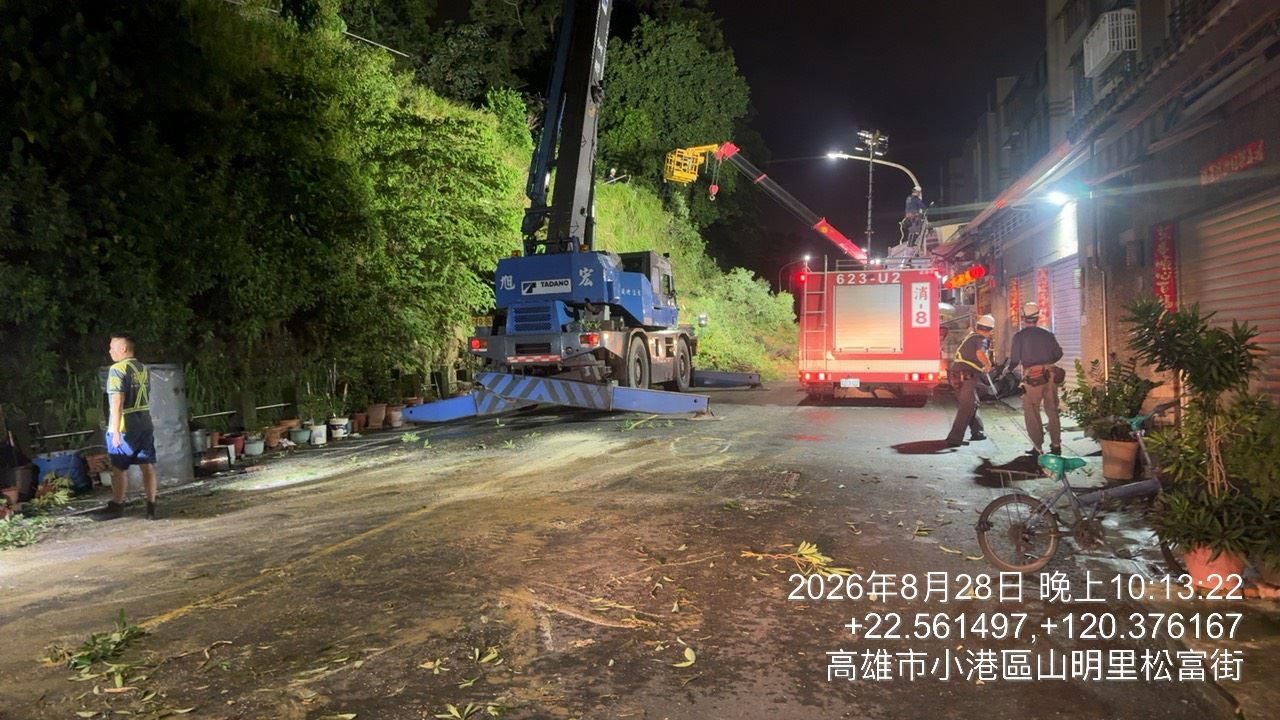 松富街擋土牆倒塌 市府即時啟動應變機制 完成坡面防護、道路清理並加速後續復建