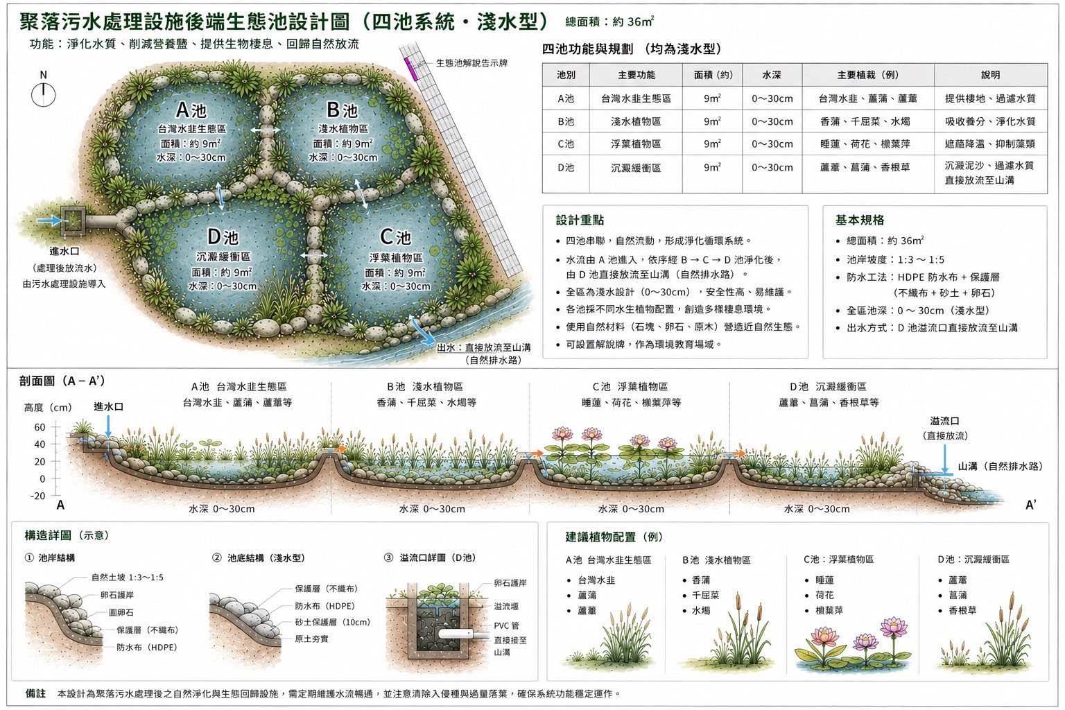 北市山區污水治理再邁進 湖田里聚落式污水處理設施正式開工
