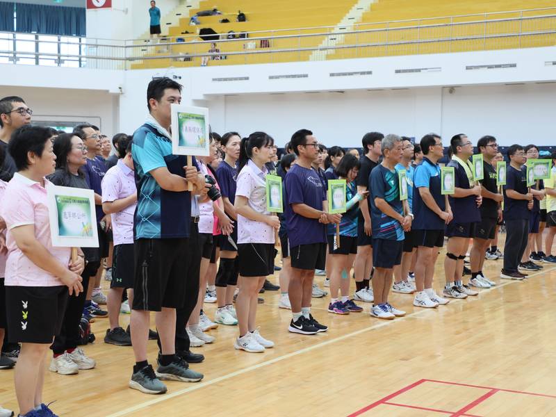 嘉義縣第51屆縣長盃公務人員桌球錦標賽盛大開幕