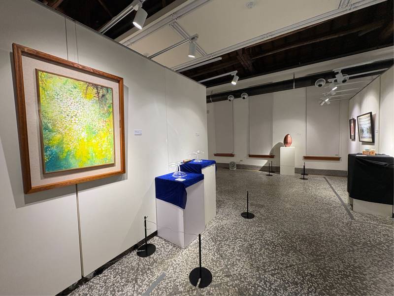 新竹市青溪新文藝學會「藝域無界」聯展於竹美館 捿克交流璀璨登場