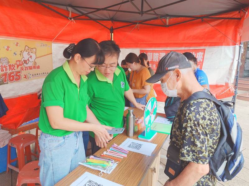 誠信反詐前進大士爺文化祭,持續宣導不間斷