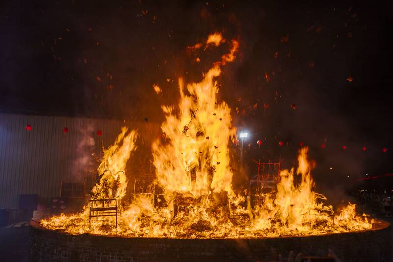 大士爺祭4日深夜火化昇天,帶走災厄