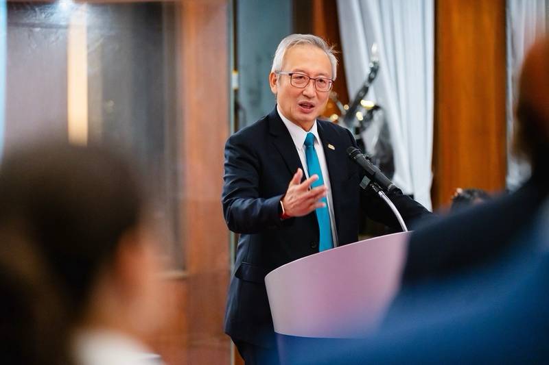 外交部政務次長吳志中主持「歐洲重要價值夥伴計畫」歐洲官員團歡迎酒會