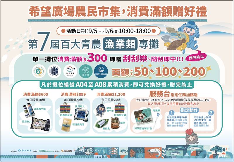 青年漁力全開！第7屆百大漁青展現創新能量　華山成果發表、希望廣場分享臺灣鱻味