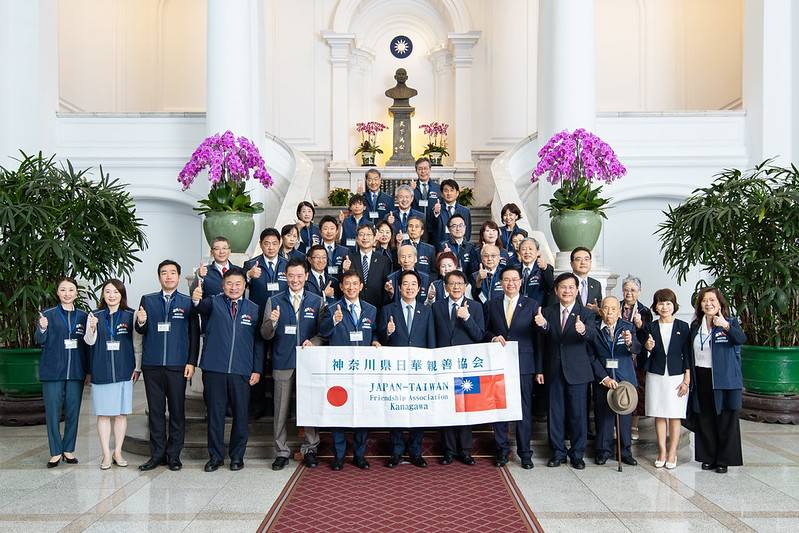 總統接見神奈川縣日華親善協會訪團 盼深化臺日產業合作 攜手打造安全韌性非紅供應鏈