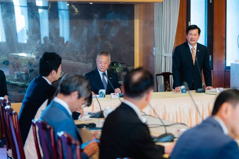 外交部長林佳龍接見日本維新會・中華民國(台灣)友好研討會台灣訪問團