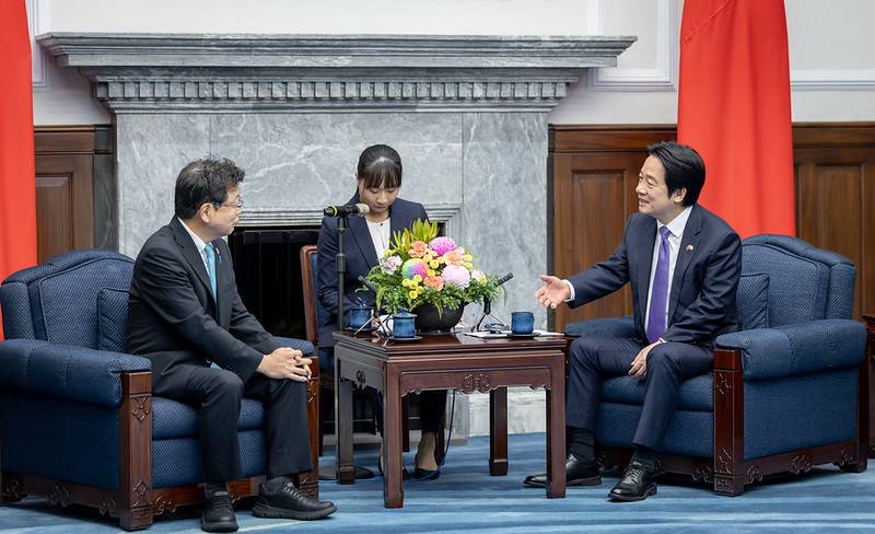 總統接見「思考台灣海峽和平穩定國會議員之會」訪團 盼臺日深化合作 維護臺海及印太和平穩定