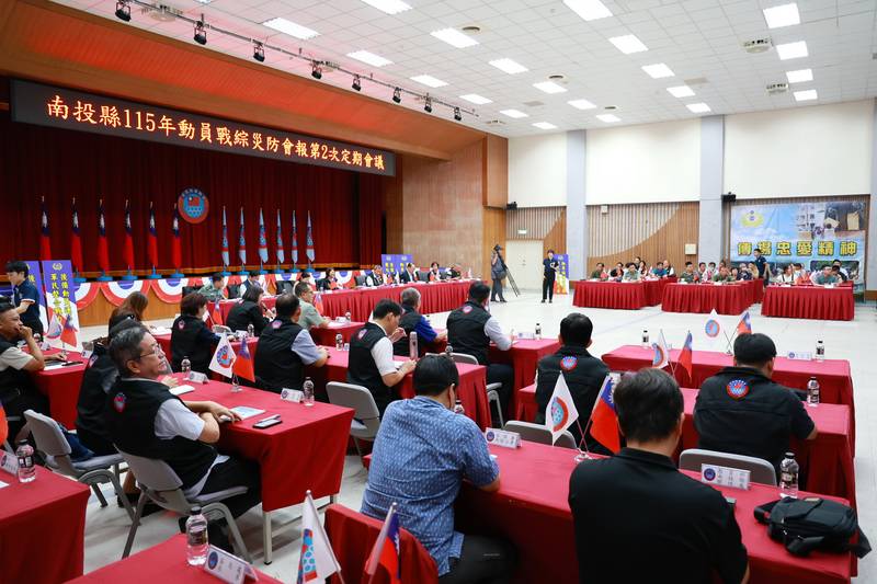 許縣長主持南投縣三合一會報 強化動員防災整備及社會韌性