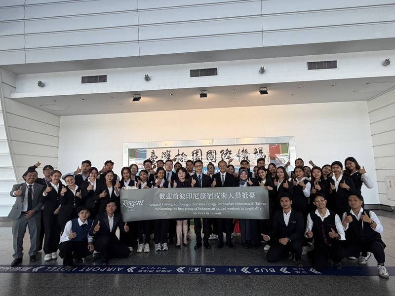 勞動部助旅宿業海外招才 首波印尼技術人力抵臺