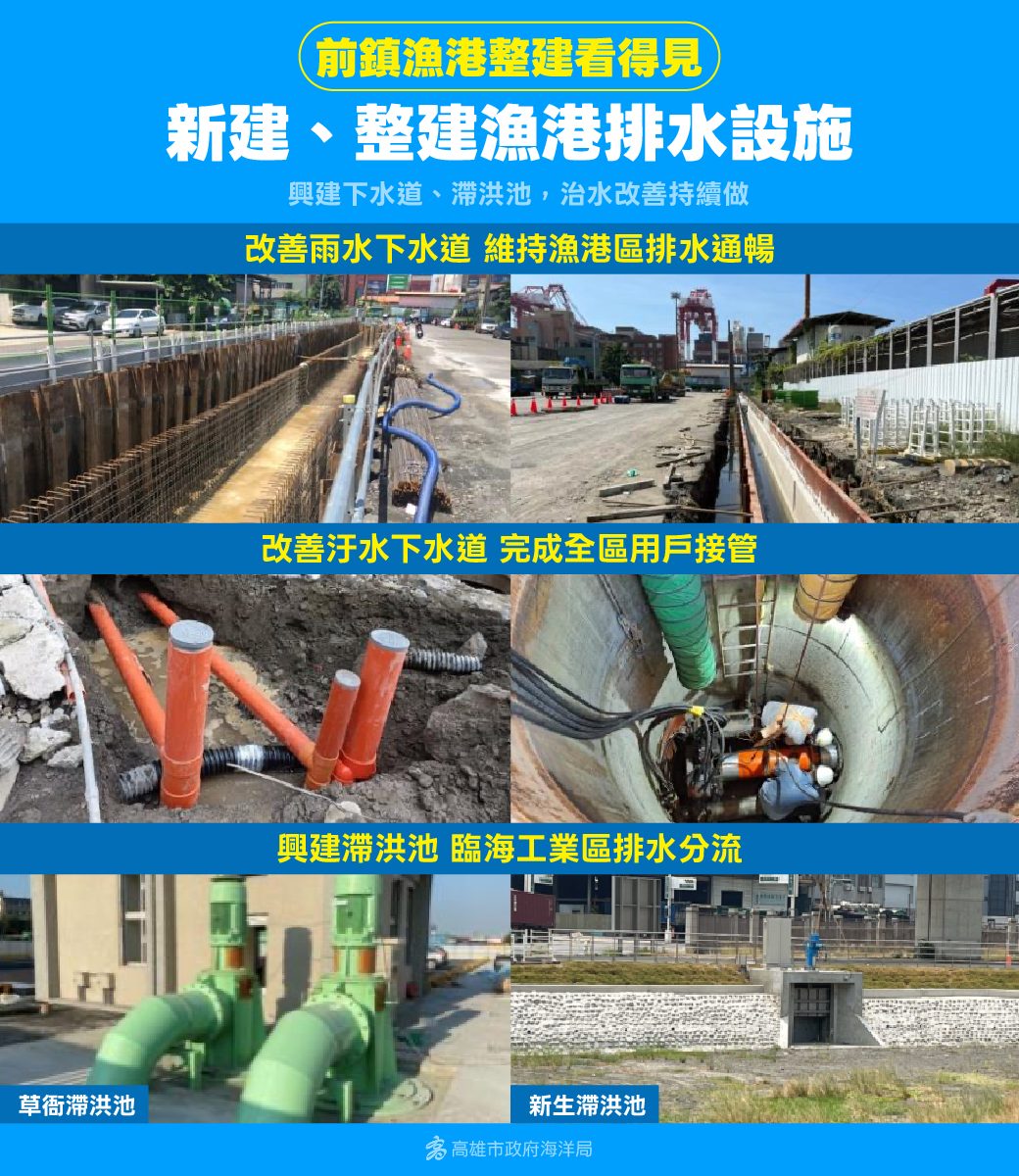 中央地方攜手改建前鎮漁港 市府負責範圍全數完工 提升住宿及周邊環境等產業競爭力