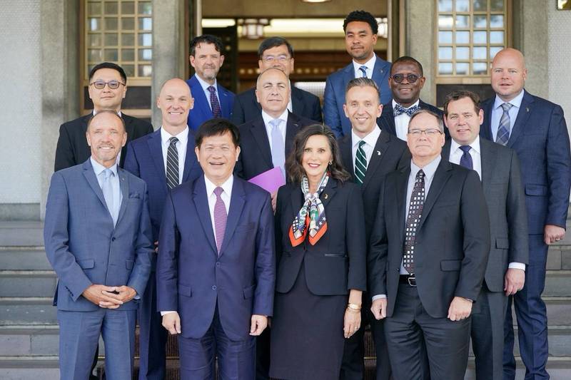 外交部誠摯歡迎美國密西根州州長魏美桂率團訪問台灣