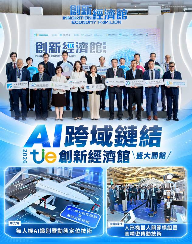 AI跨域鏈結！2026 TIE「創新經濟館」盛大開館