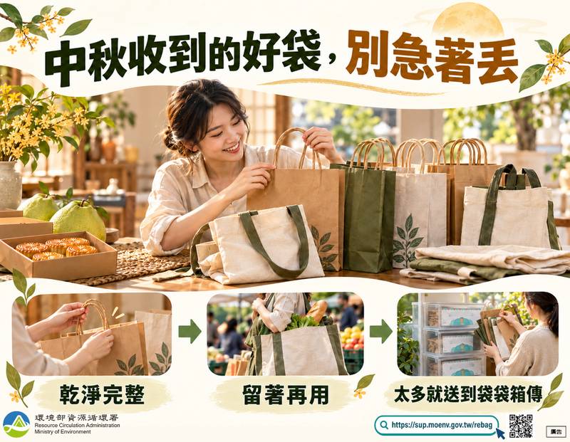 中秋禮袋不閒置 「袋袋箱傳」讓好袋再循環