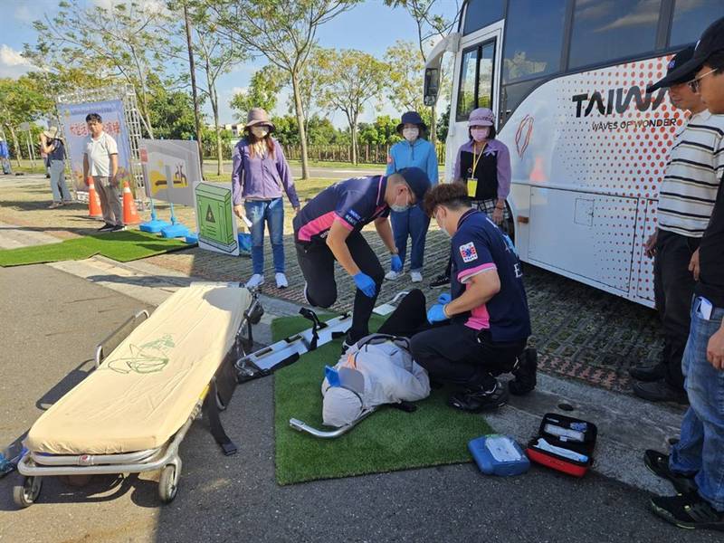 打造安心旅遊環境! 西拉雅風管處結合「台灣好行」辦理防災暨大型活動安全演練