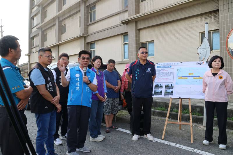 提升用路安全 張麗善縣長會勘麥寮鄉雲 2-1 線道路舖面改善工程
