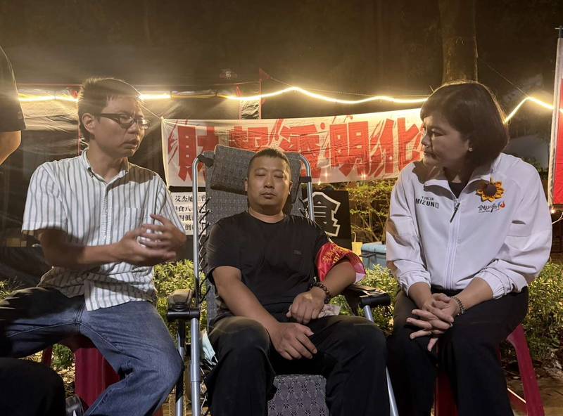 張麗善探視艾杰旭工會理事長沈全成 聆聽工會訴求 盼勞資雙方理性協商 尋求共識 共創雙贏