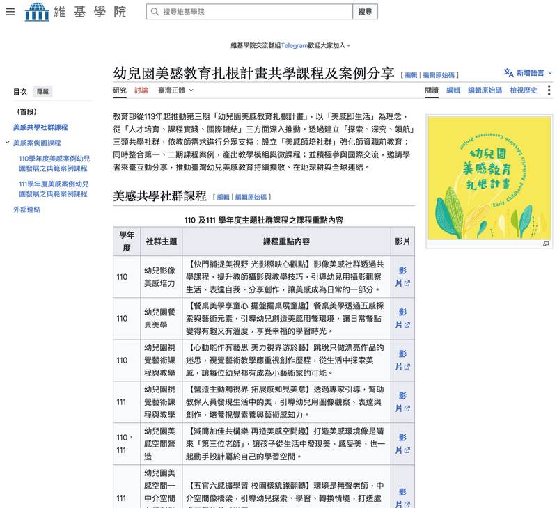 教育部持續深化美感教育數位資源 擴大臺灣美感教育國際影響力