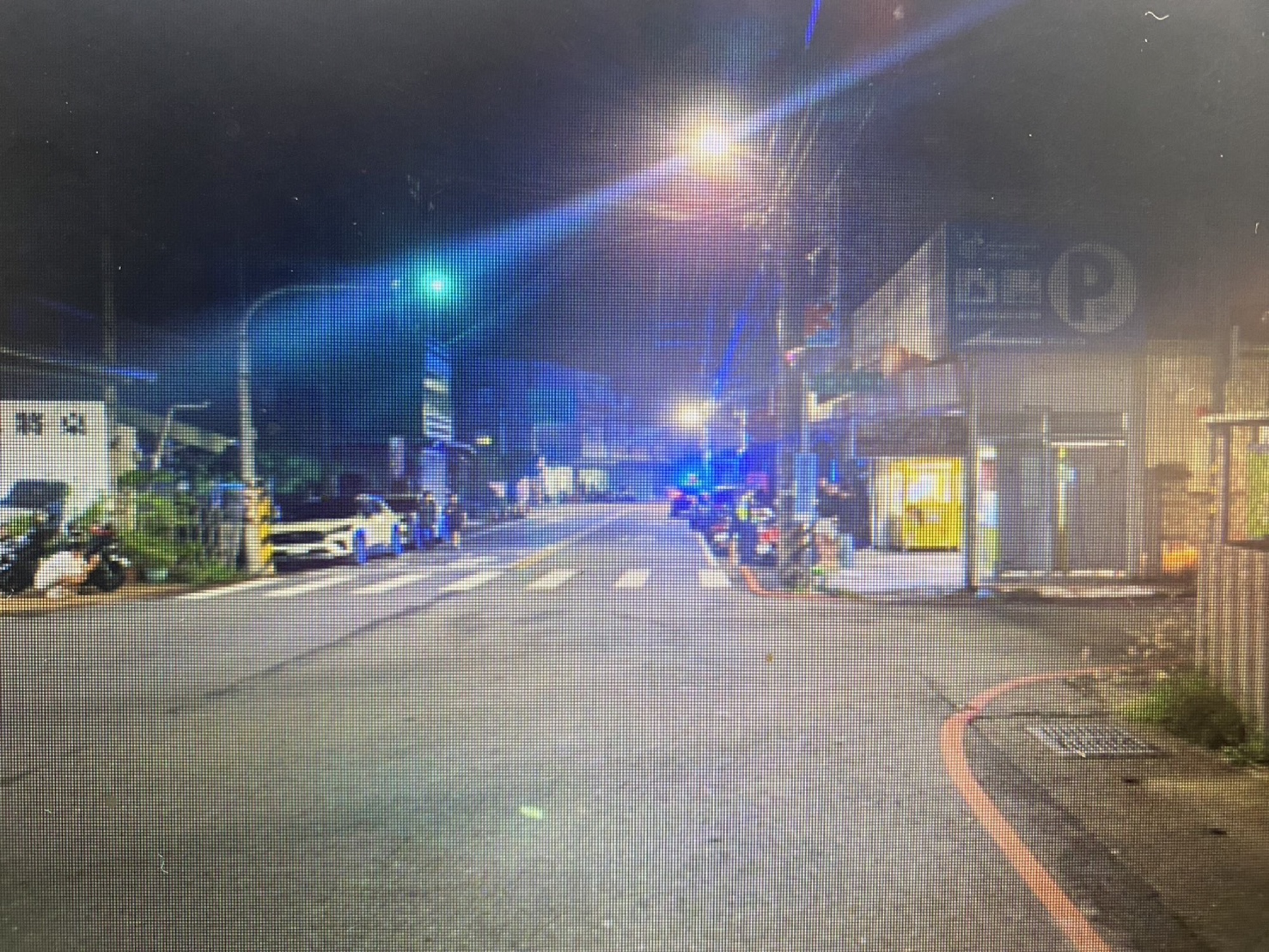 內埔鄉壽比路事故現場