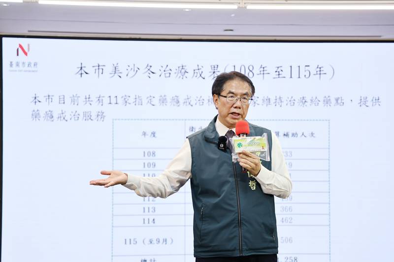 反毒議題延燒 台南亮20年毒防成績 黃偉哲:對毒品零容忍、對戒癮者全力支持