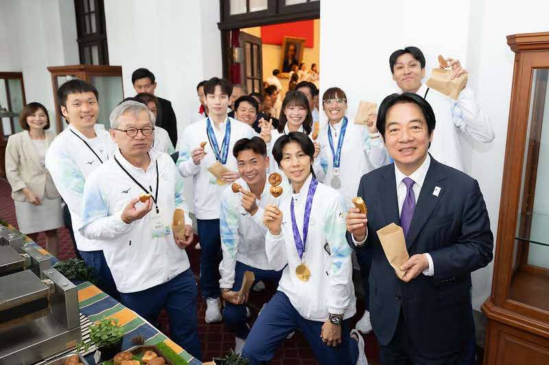 接見亞運代表團　總統肯定選手站上國際舞台是國家驕傲　政府持續給予有力支持