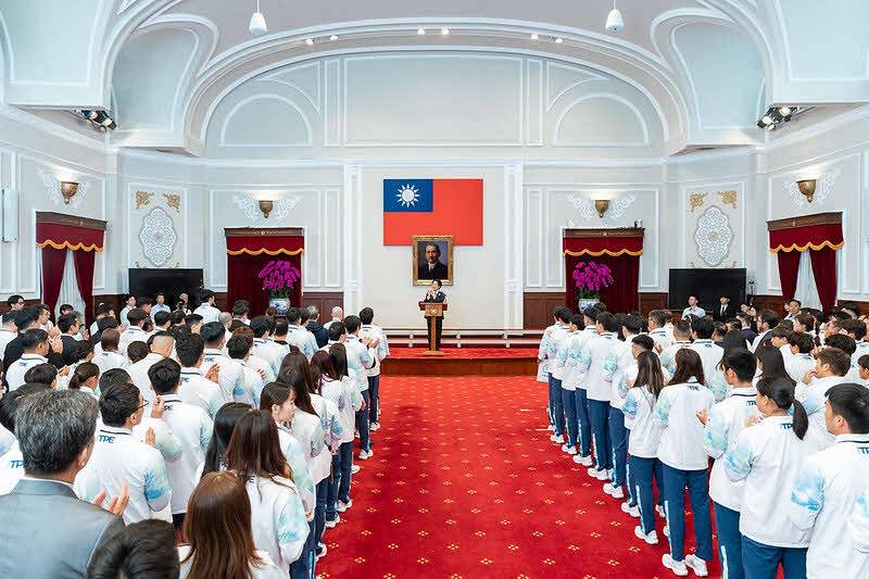 接見亞運代表團　總統肯定選手站上國際舞台是國家驕傲　政府持續給予有力支持