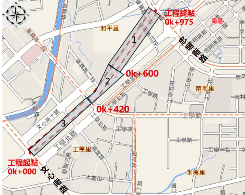 中市南區復興路燙平及標線更新 交通局持續打造安全人行環境