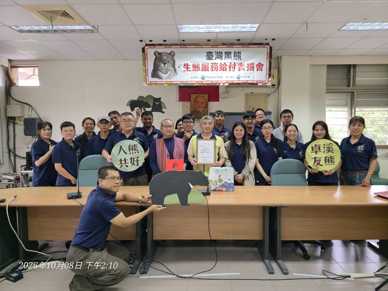 卓溪民眾即時通報 化解黑熊滋擾獲公開表揚