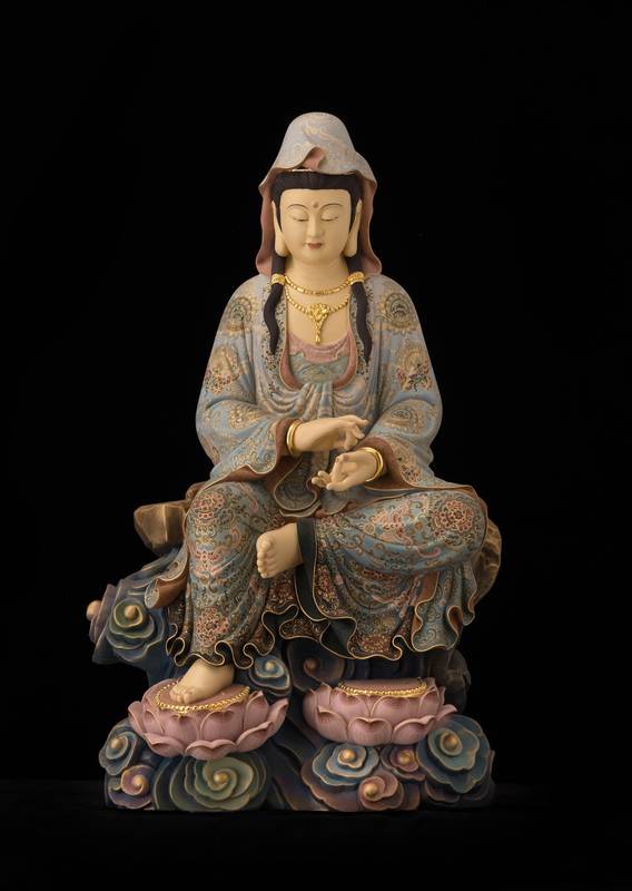「古韻融新 陳慧芬佛藝美術展」竹美館展現當代佛雕「極彩」新美學