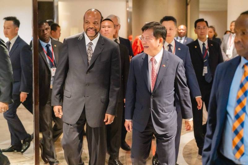 外交部長林佳龍晚宴歡迎史瓦帝尼王國國王恩史瓦帝三世率團訪台