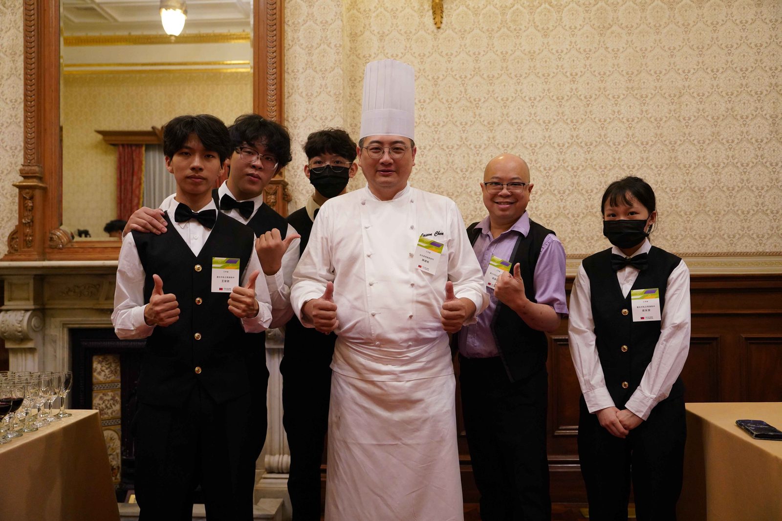 私立育達高中-育達餐飲40位學子前進台北賓館支援雙十國宴 躍上國家級殿堂