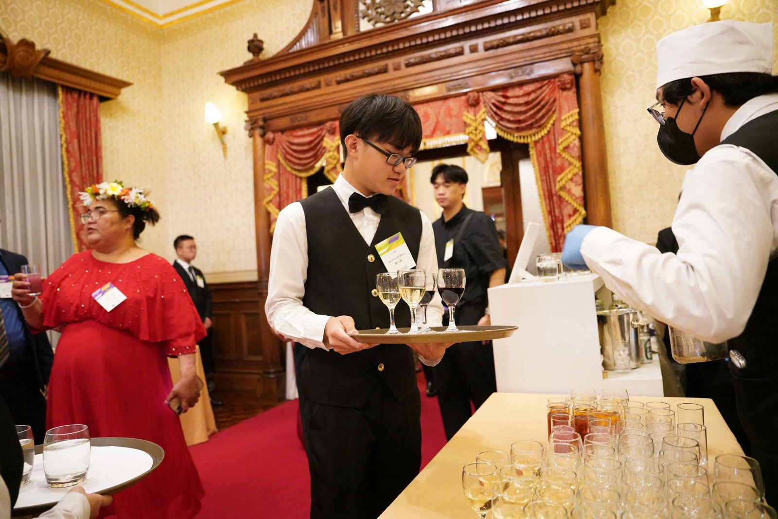 私立育達高中-育達餐飲40位學子前進台北賓館支援雙十國宴 躍上國家級殿堂