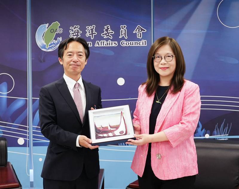 日本交流協會新任所長福永護拜會海委會 管碧玲:海洋串起地理、心裡最接近的兩國