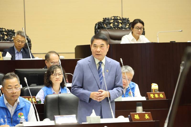 邱毓興翁杰徐功凡總質詢 縣長強調強化體育、托育及警消執勤環境