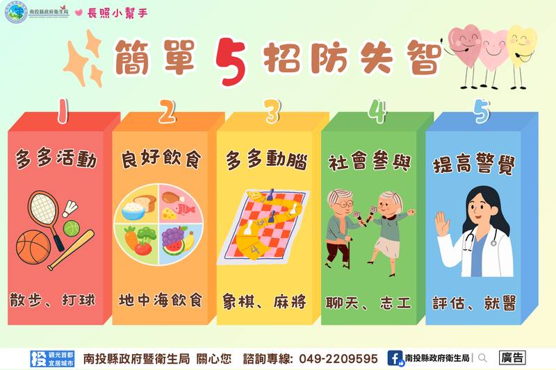 別讓失智找上門!健康五招動起來