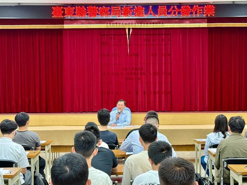 臺東縣警察局注入新血，增添生力軍64名