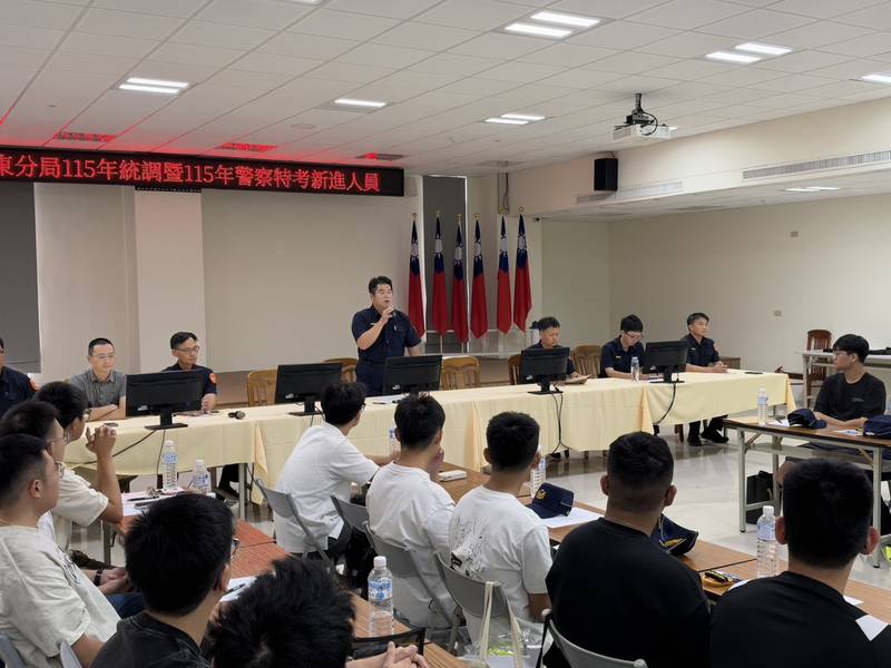 警界新戰力到位!臺東警分局迎接16名新進生力軍