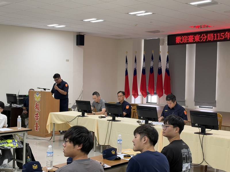 警界新戰力到位!臺東警分局迎接16名新進生力軍