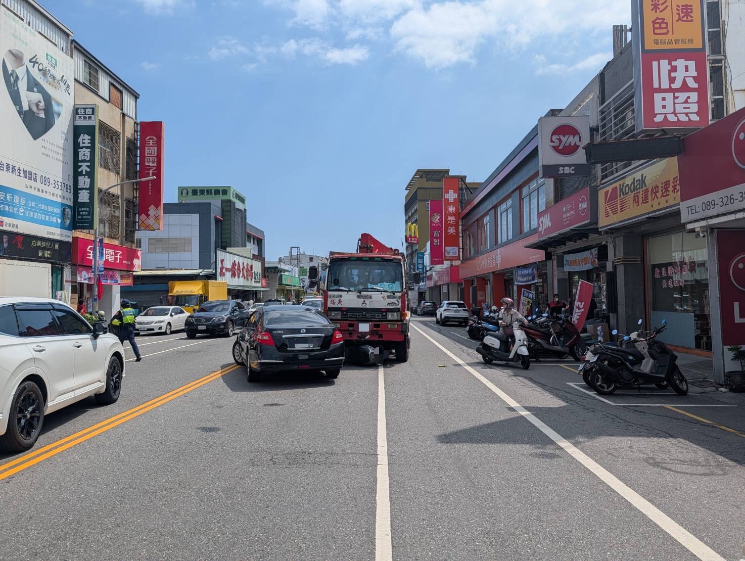事故現場位於臺東市新生路
