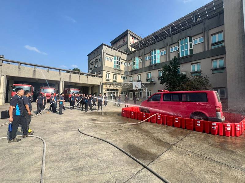 第三大隊組合訓練 強化電動車辨識及搶救應變