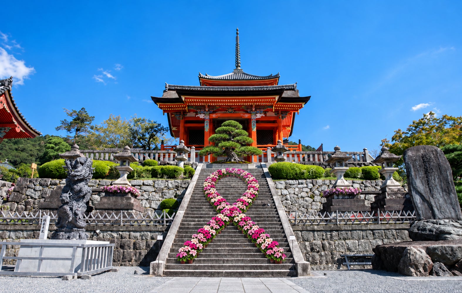 京都清水寺10月20日粉紅點燈加無人機秀 TRADMAN'S BONSAI經堂盆栽展同步登場